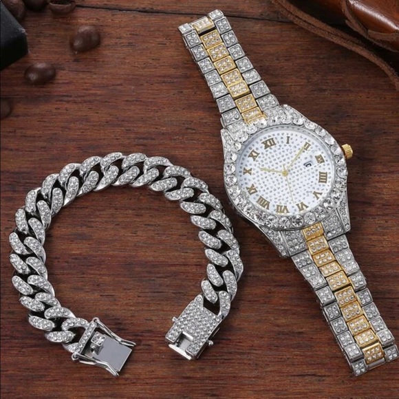 Men’s jewelry watch bracelet set - Picture 3 of 3